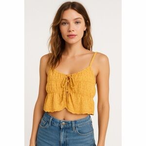 Natural Life Cara Yellow Ditsy Floral Tank